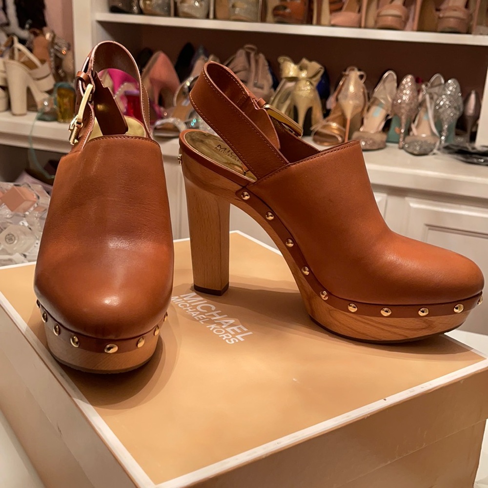 Michael Kors Beatrice Sling Back Platform Heel